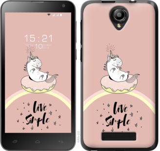 

Чехол Единорожка в пончике для Fly IQ4514 719683