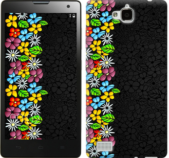 

Чехол цветочный орнамент для Huawei Honor 3C 102377