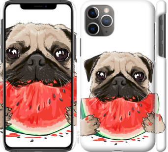 

Чехол Мопс и арбуз для iPhone 11 Pro Max 843360