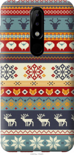 

Чехол Рождественский орнамент для Nokia 5.1 Plus 956037