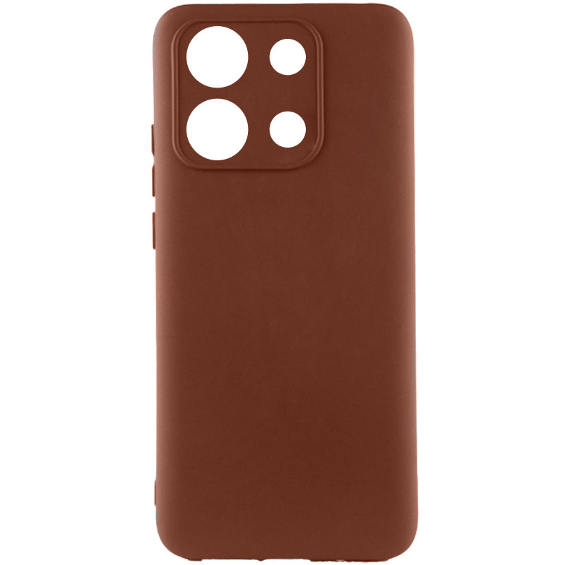 Чехол Silicone Cover Lakshmi Full Camera (AA) для Xiaomi Redmi Note 13 4G (Коричневый / Brown)