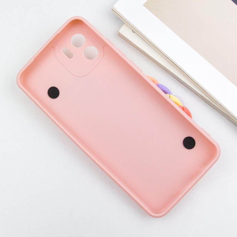 Чехол Chained Heart c подвесной цепочкой для Xiaomi Redmi A1 / A2 (Pink Sand) в магазине vchehle.ua