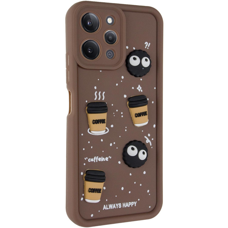 Чехол TPU Toys Case для Xiaomi Redmi 12 (Brown / Always Happy)