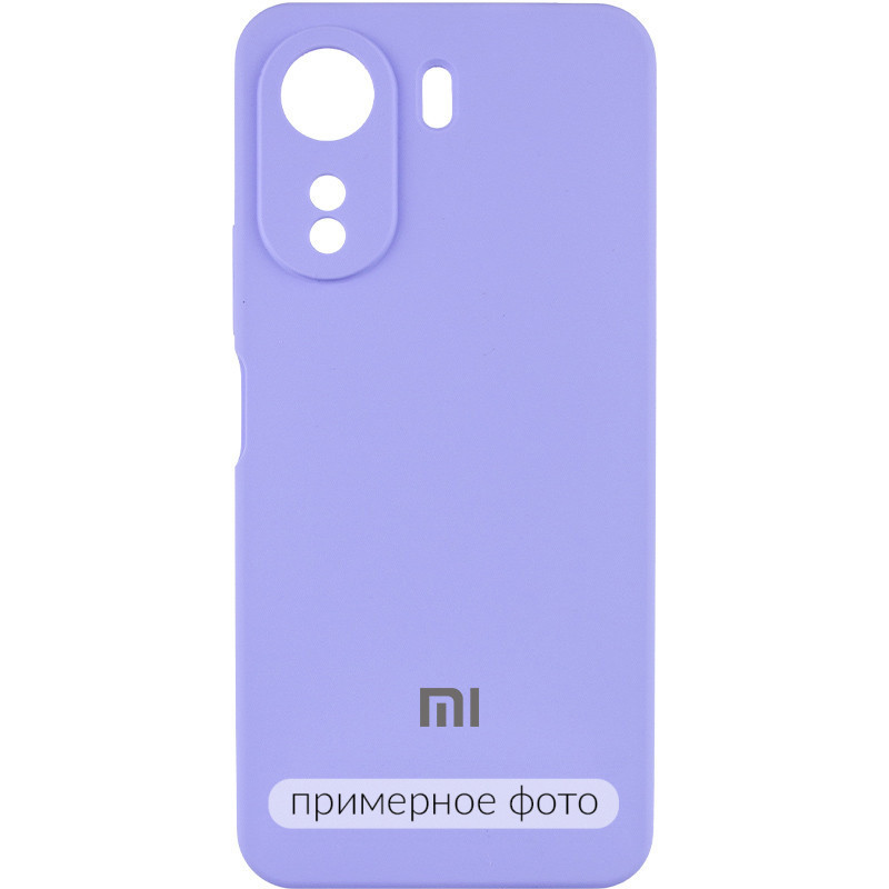 Чохол Silicone Cover Lakshmi Full Camera (AAA) with Logo на Xiaomi Redmi 13C / Poco C65 (Бузковий / Dasheen)