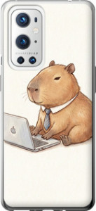 Чехол Funny Capybara CEO Working для OnePlus 9 Pro