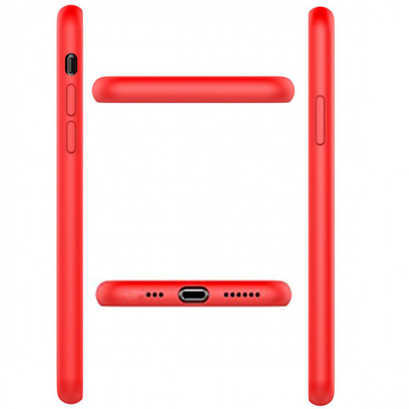 Фото Чехол Silicone Case Full Protective (AA) для Apple iPhone 7 / 8 / SE (2020) (4.7") (Красный / Red) на vchehle.ua