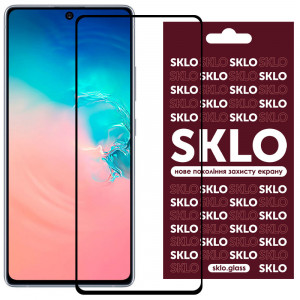 Защитное стекло SKLO 3D (full glue) для Samsung Galaxy S10 Lite