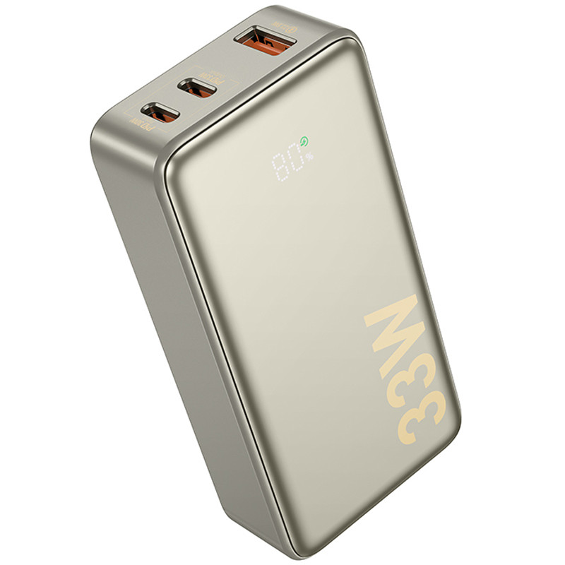 Портативний ЗП Power Bank Hoco Q27 Jewel 33W 10000 mAh (Titanium gold)