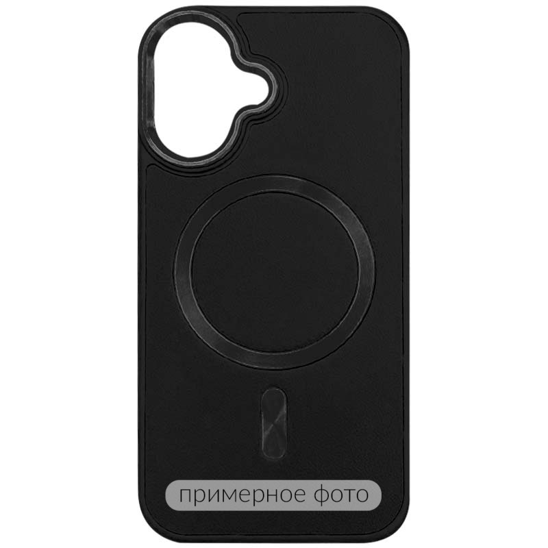 Шкіряний чохол SnapCase with Magnetic Safe на Apple iPhone 15 Pro (6.1") (Black)