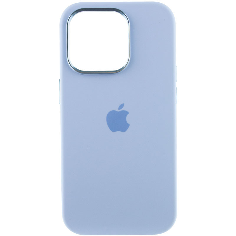 Фото Чехол Silicone Case Metal Buttons (AA) для Apple iPhone 13 Pro Max (6.7") (Голубой / Blue Fog) на vchehle.ua