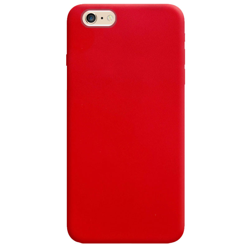 Силіконовий чохол Candy на Apple iPhone 6/6s plus (5.5") (Червоний)