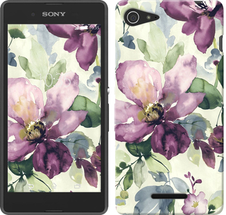 

Чохол Квіти аквареллю на Sony Xperia E3 D2202 296676