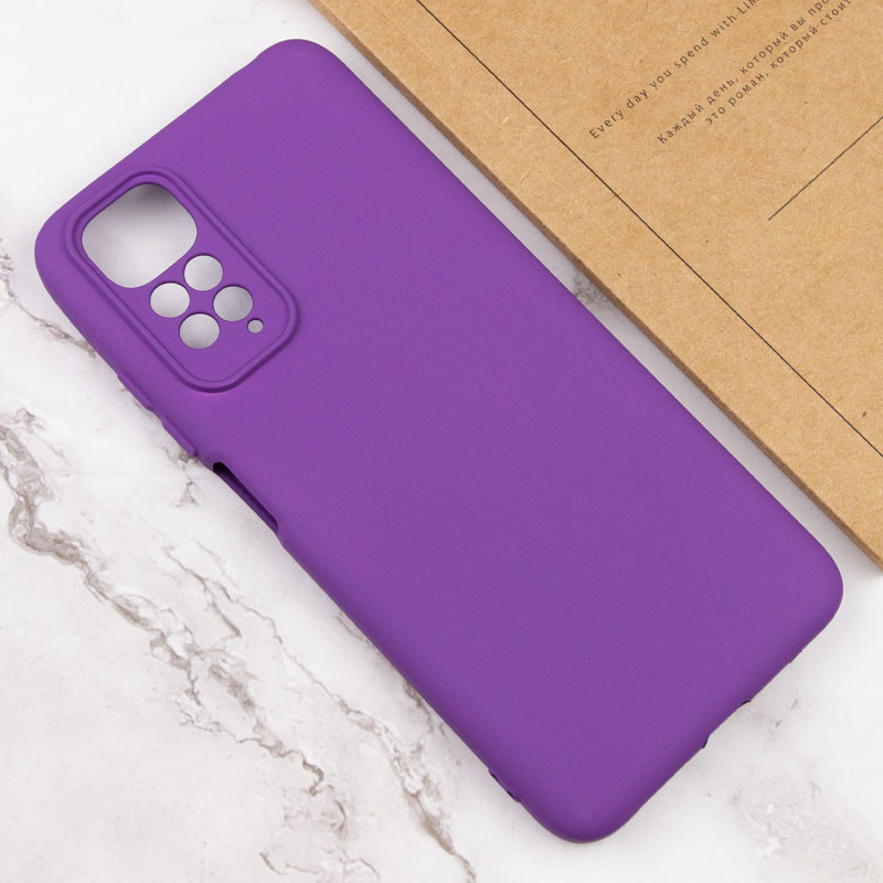 Чохол Silicone Cover Lakshmi Full Camera (A) на Xiaomi Redmi Note 11 (Global) / Note 11S (Фіолетовий / Purple) в магазині vchehle.ua