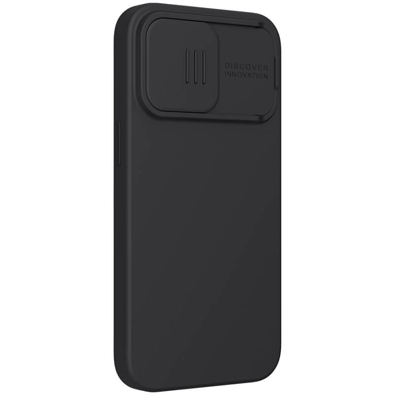 Фото Силіконова накладка Nillkin Camshield Silky Magnetic на Apple iPhone 13 Pro Max (6.7") (Чорний) в маназині vchehle.ua