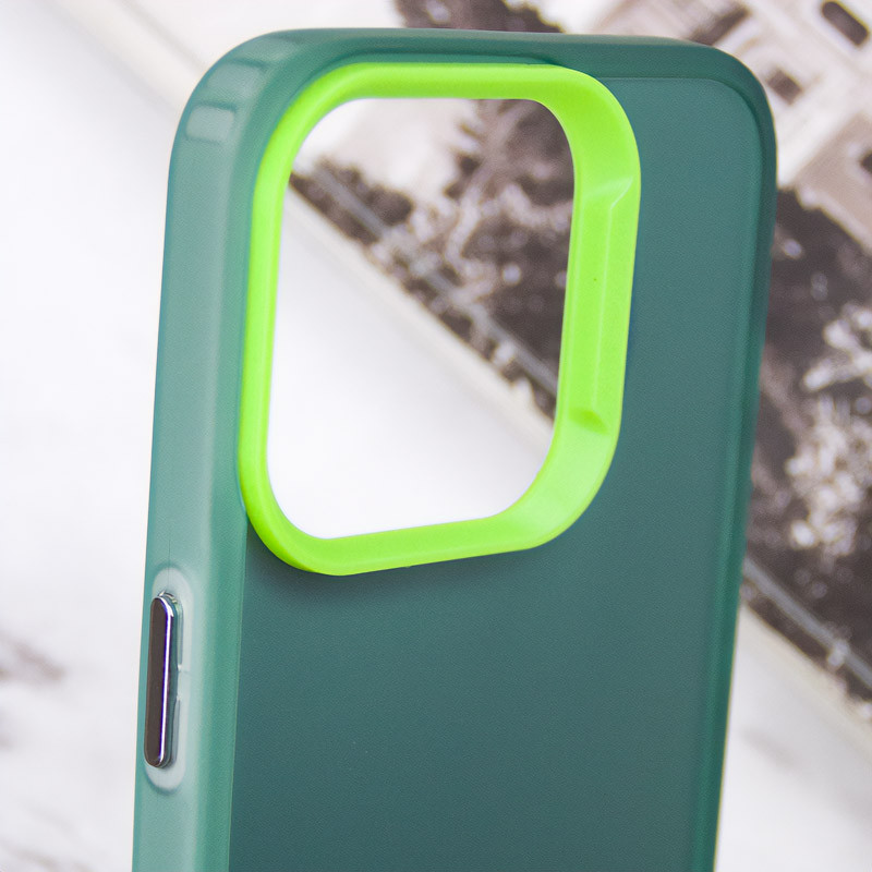 Фото TPU+PC чохол Magic glow with protective edge на Apple iPhone 15 Pro (6.1") (Green) в маназині vchehle.ua