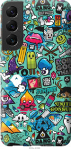 Чехол Стикер бомбинг 1 для Samsung Galaxy S22