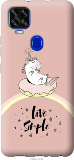 

Чехол Единорожка в пончике для ZTE Blade V2020 1273113