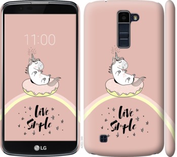 

Чехол Единорожка в пончике для LG K10 / K410 719359