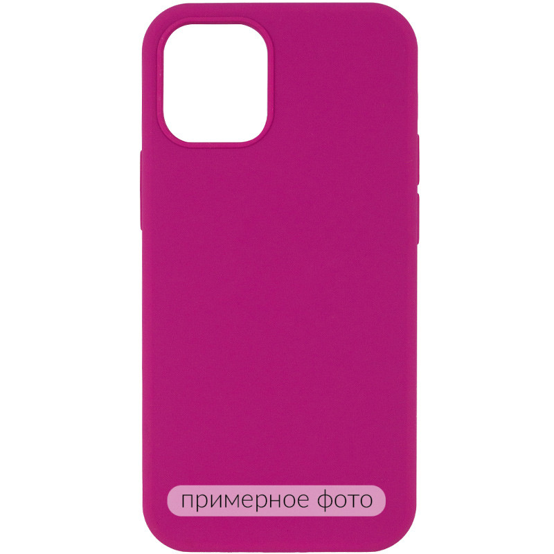 Чехол Silicone Case Full Protective (AA) NO LOGO для Apple iPhone 16 (6.1") (Малиновый / Dragon Fruit)