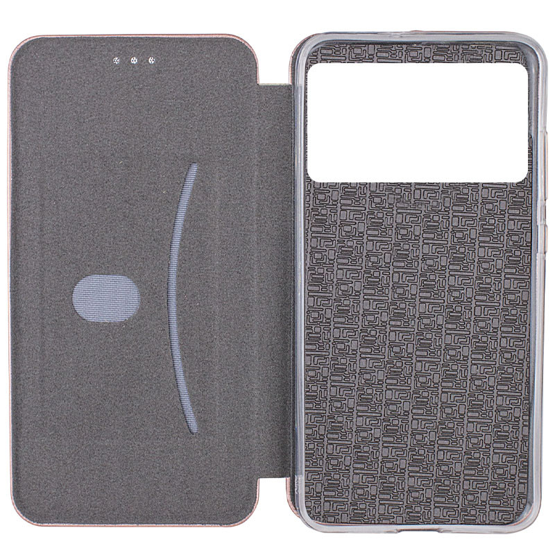 Шкіряний чохол-книжка Classy на Xiaomi Poco M5 (Rose Gold) в магазині vchehle.ua