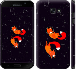 Чехол Лисички в космосе для Samsung Galaxy A7 (2017)