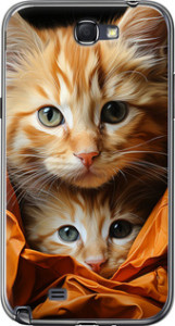 Чехол Котики 2 для Samsung Galaxy Note 2 N7100