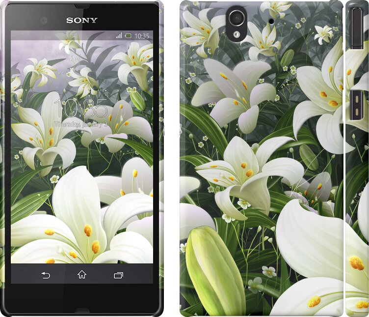 

Чохол Білі лілії на Sony Xperia Z C6602 245781