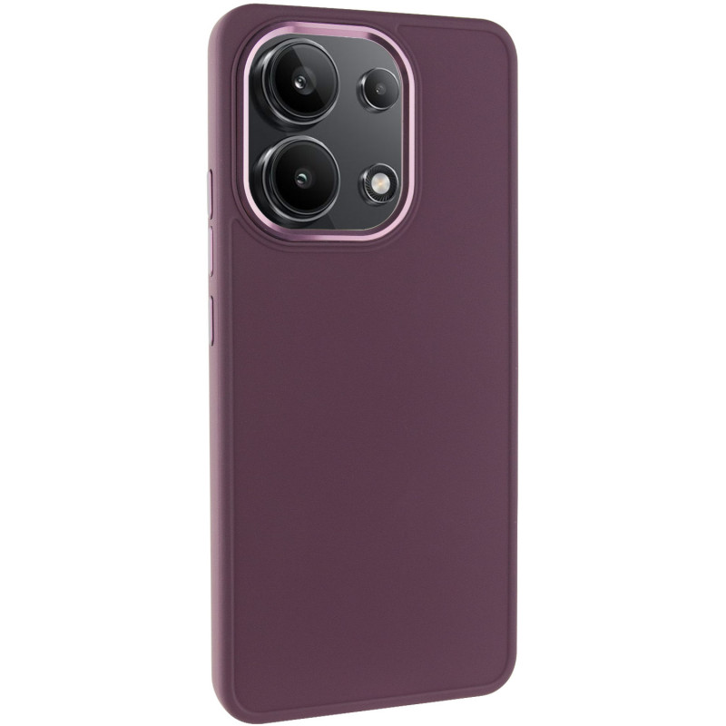 TPU чохол Bonbon Metal Style на Xiaomi Redmi Note 13 4G (Бордовий / Plum)