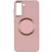 Фото TPU чохол Bonbon Metal Style with Magnetic safe на Samsung Galaxy S21 FE (Рожевий / Light Pink) на vchehle.ua