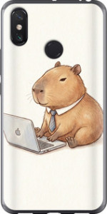 Чохол Funny Capybara CEO Working на Xiaomi Mi Max 3