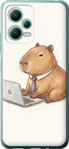 Чехол Funny Capybara CEO Working для Xiaomi Poco X5 5G