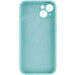 Фото Чехол Silicone Case Full Camera Protective (AA) NO LOGO для Apple iPhone 15 (6.1") (Бирюзовый / Marine Green) на vchehle.ua