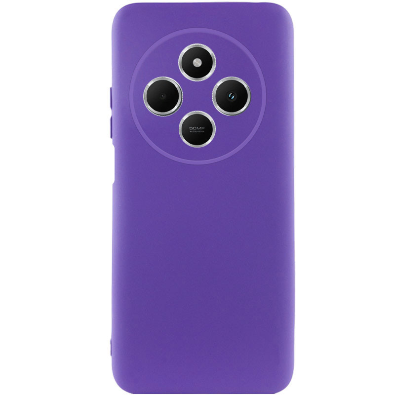 Чохол Silicone Cover Lakshmi Full Camera (AAA) на Xiaomi Redmi 14C (Фіолетовий / Amethyst)