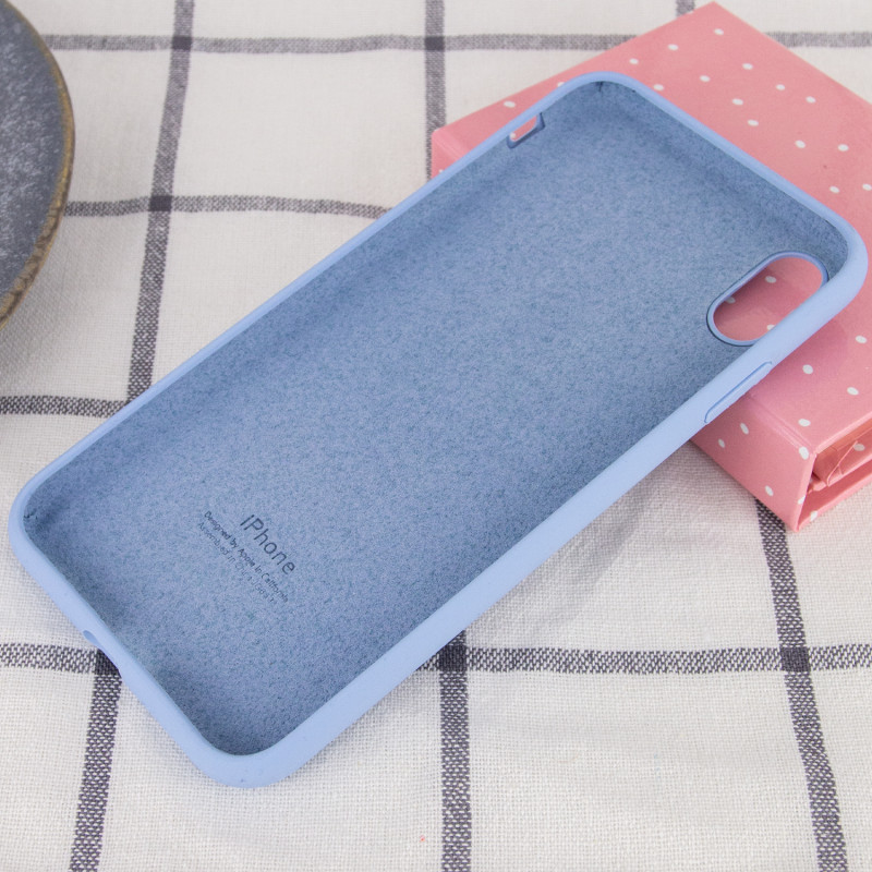 Фото Чехол Silicone Case Full Protective (AA) для Apple iPhone XS Max (6.5") (Голубой / Lilac Blue) в магазине vchehle.ua