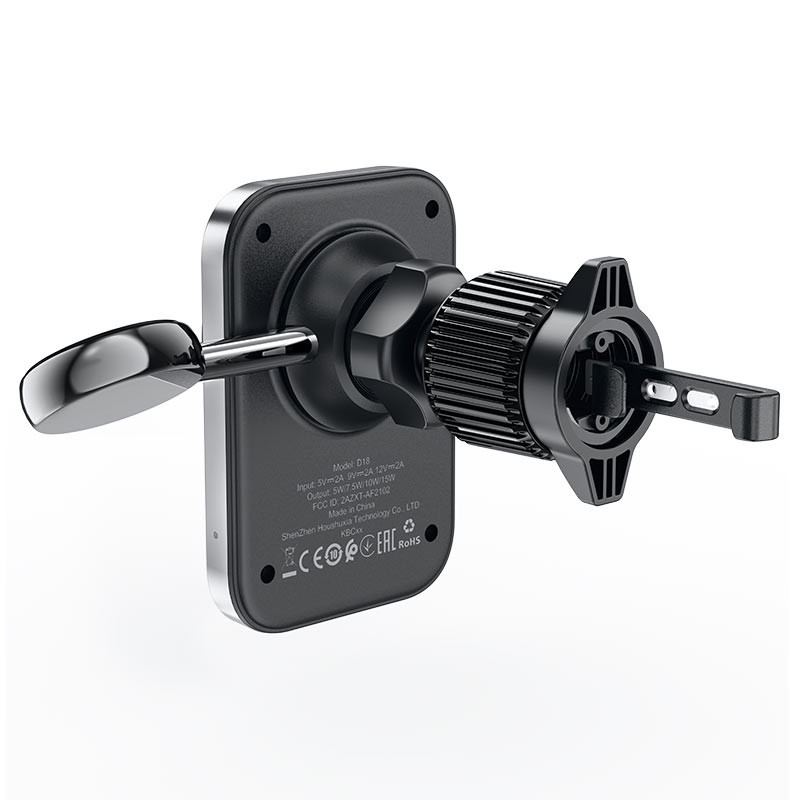 Фото Автодержатель с БЗУ Acefast D18 2in1 in-car (Black) на vchehle.ua
