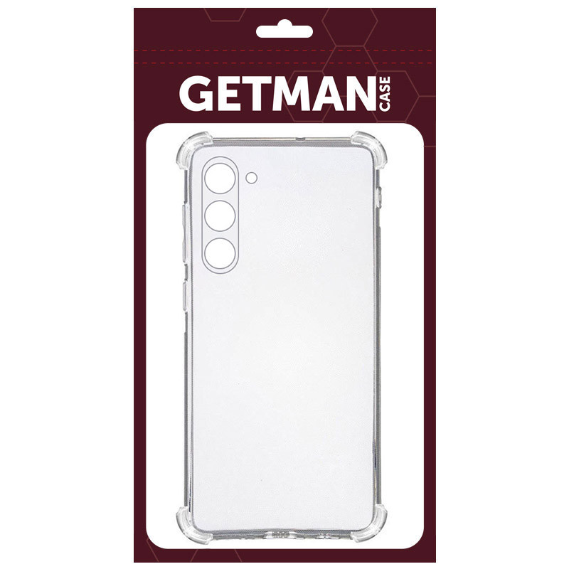 Фото TPU чехол GETMAN Ease logo усиленные углы Full Camera для Samsung Galaxy S23 (Бесцветный (прозрачный)) в магазине vchehle.ua