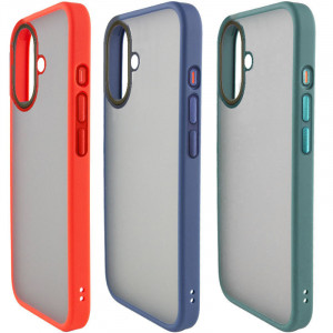 TPU+PC чехол Metal Buttons для Apple iPhone 16 (6.1")