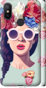 Чехол Девушка с цветами для Xiaomi Mi A2