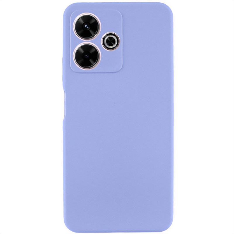 Чохол Silicone Cover Lakshmi Full Camera (AAA) на Xiaomi Redmi 13 4G / Poco M6 4G (Бузковий / Dasheen)