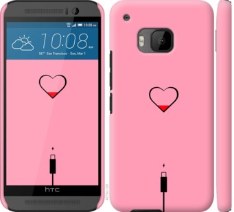 

Чехол Подзарядка сердца1 для HTC One M9 730077