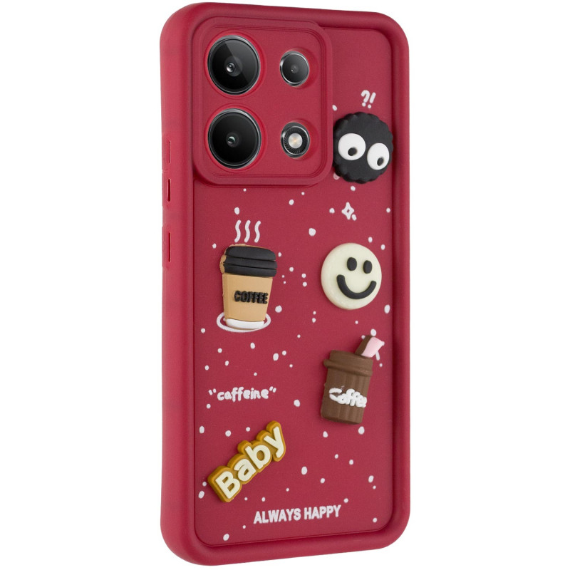 Чохол TPU Toys Case на Xiaomi Redmi Note 13 4G (Red / Always Happy)