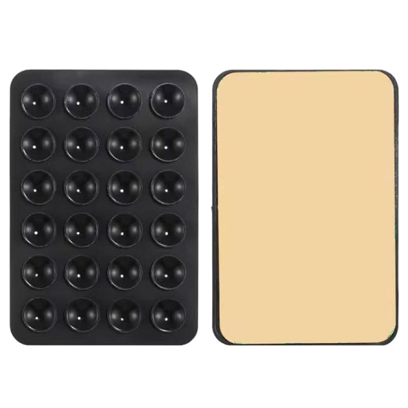 Фото Держатель-присоска для телефона Sticker Side Silicone 3М 80*55 мм (Black) на vchehle.ua