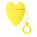 Love Heart Case for AirPods (yellow)