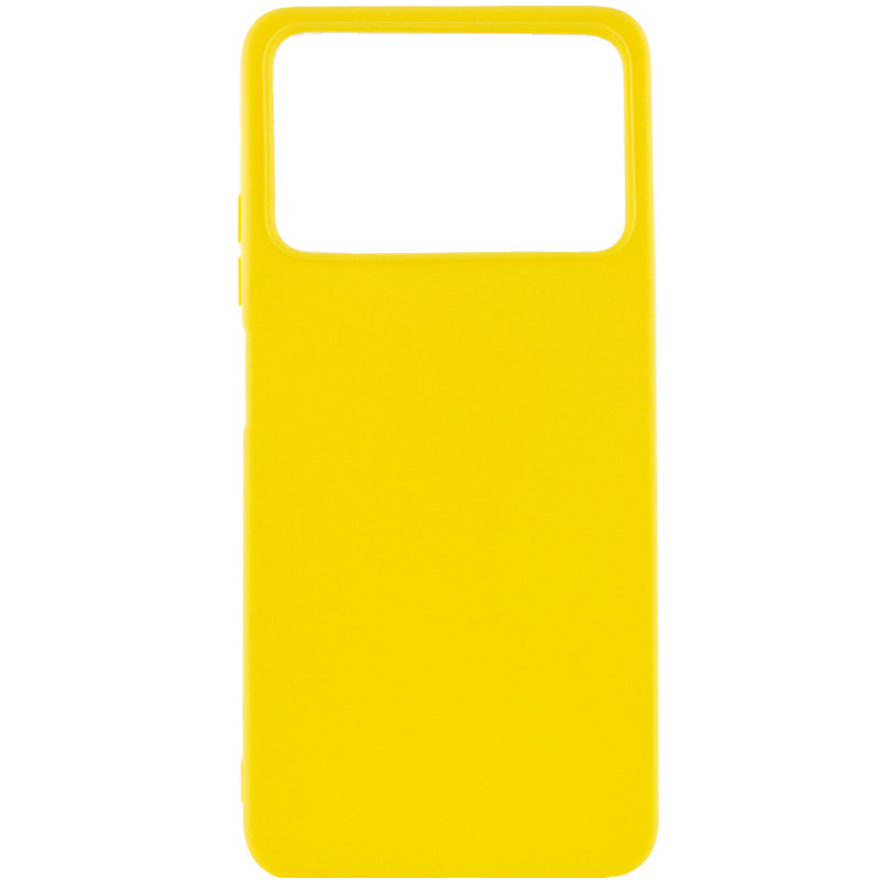 Силиконовый чехол Candy для Xiaomi Poco X4 Pro 5G (Желтый)