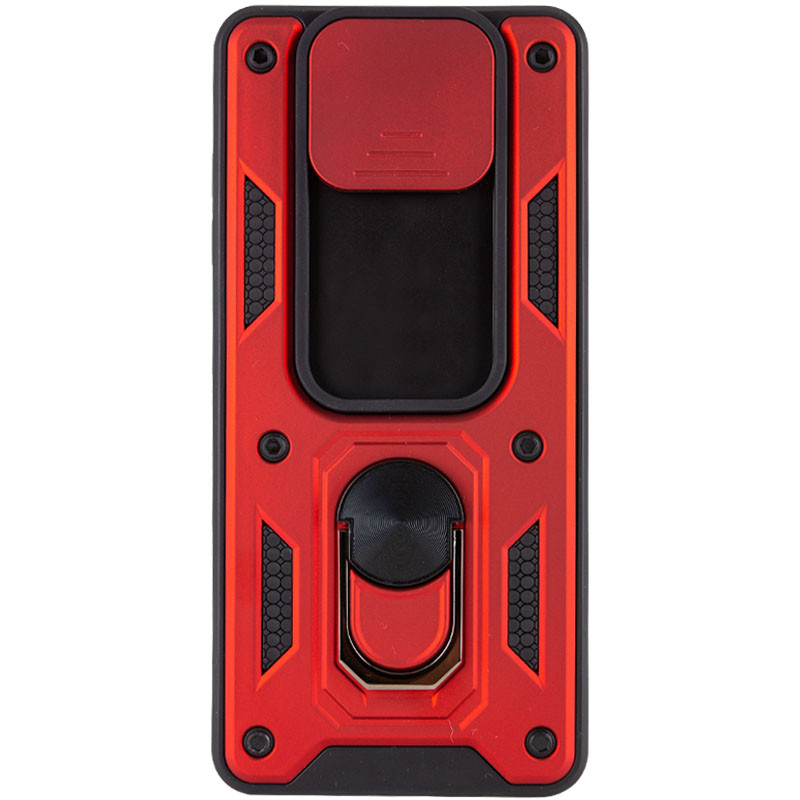 Фото Ударопрочный чехол Camshield Serge Ring для Xiaomi Poco X3 NFC / Poco X3 Pro (Красный) в магазине vchehle.ua