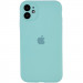 Чехол Silicone Case Full Camera Protective (AA) для Apple iPhone 12 (6.1") (Бирюзовый / Marine Green)