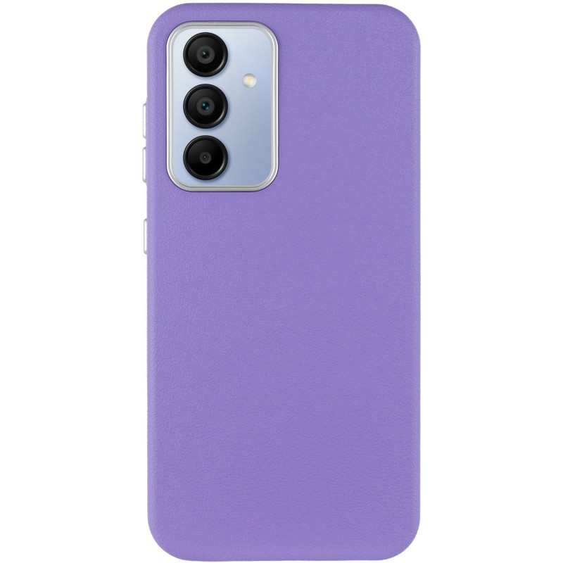 Фото Кожаный чехол Leather Case Metal Buttons для Samsung Galaxy A55 (Light Purple) на vchehle.ua