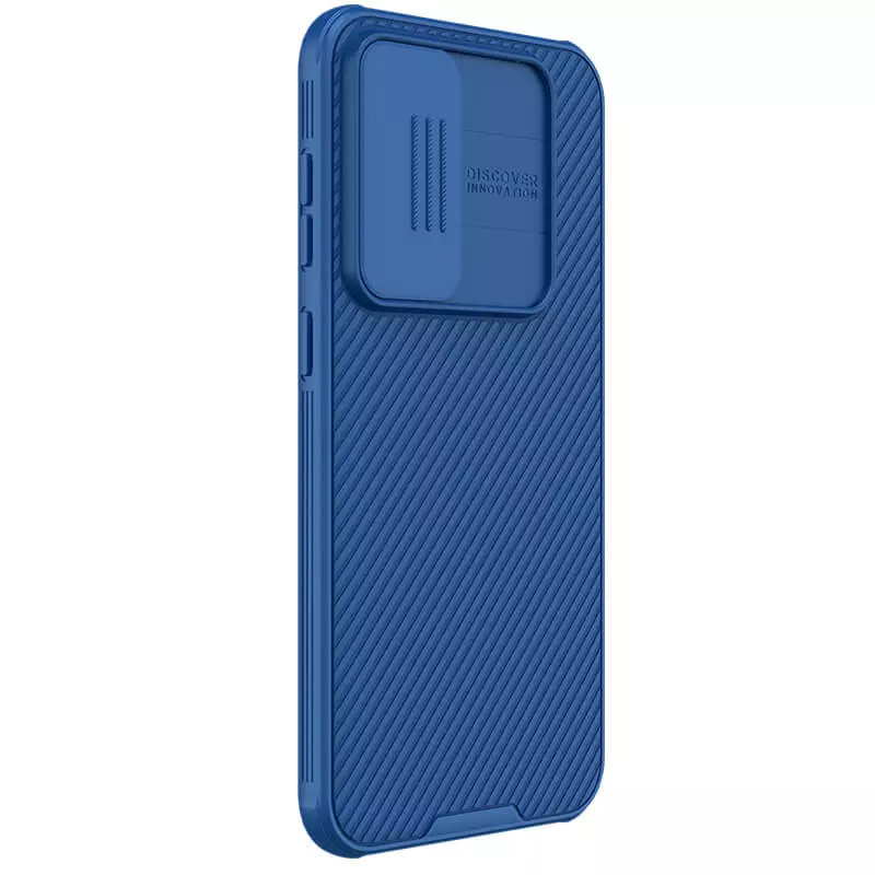 Фото Карбоновая накладка Nillkin CamShield Pro для Samsung Galaxy S23 FE (Blue) на vchehle.ua