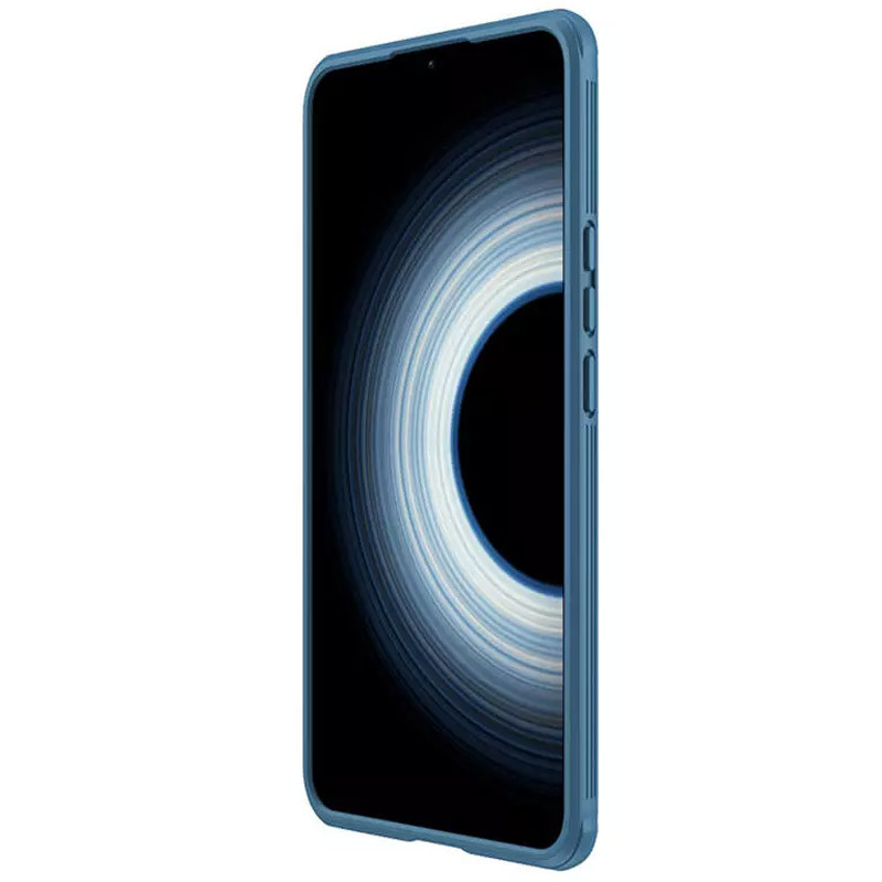 Купити Карбонова накладка Nillkin Camshield (шторка на камеру) на Xiaomi Redmi K50 Ultra / Xiaomi 12T (Синий / Blue) на vchehle.ua