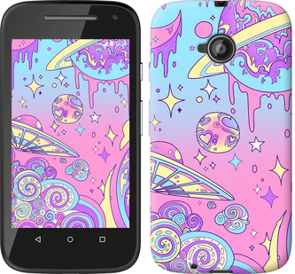 

Чехол Розовая галактика для Motorola Moto E2 633606